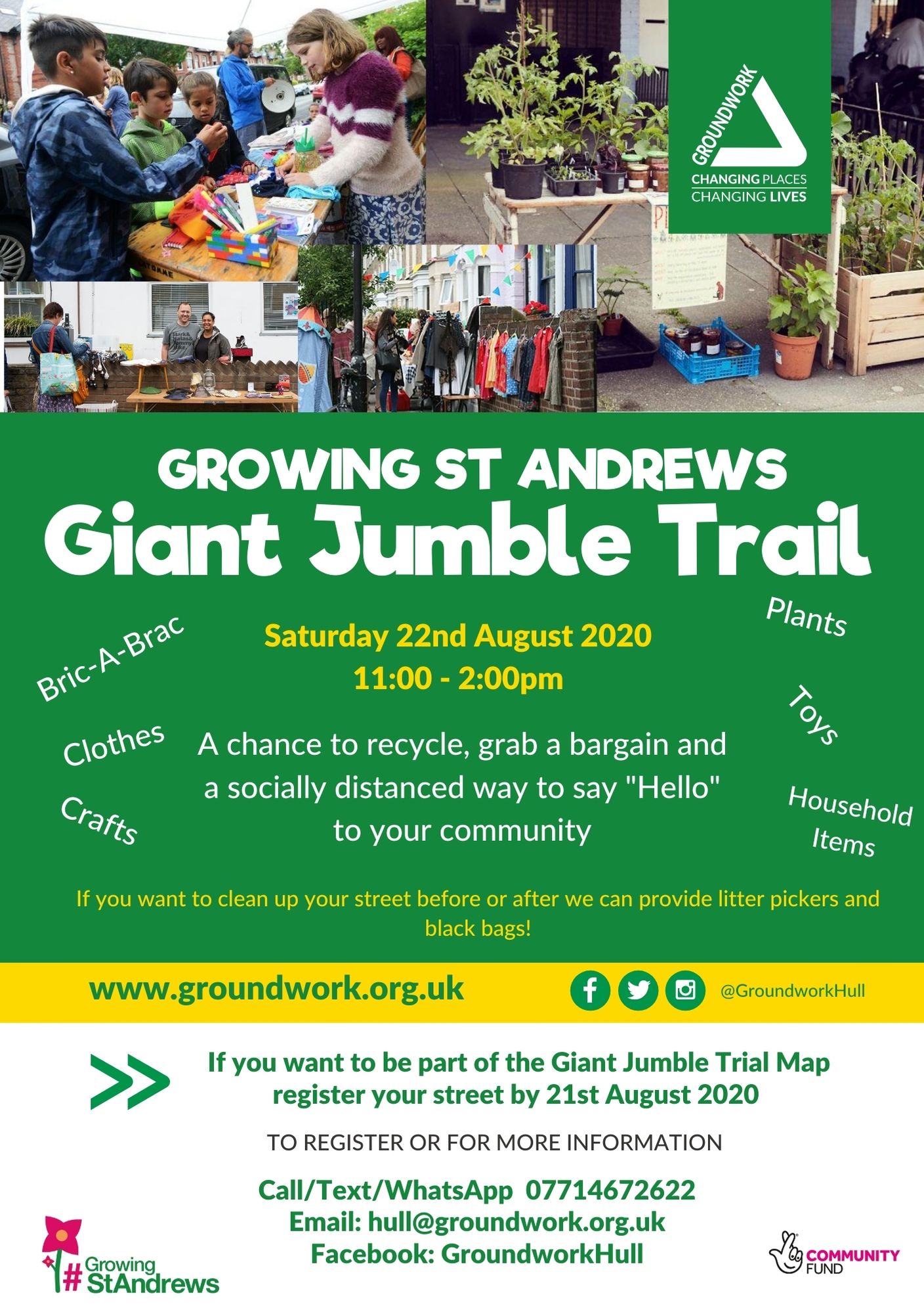 Get involved this weekend with Growing St Andrews Giant Jumble Trail
