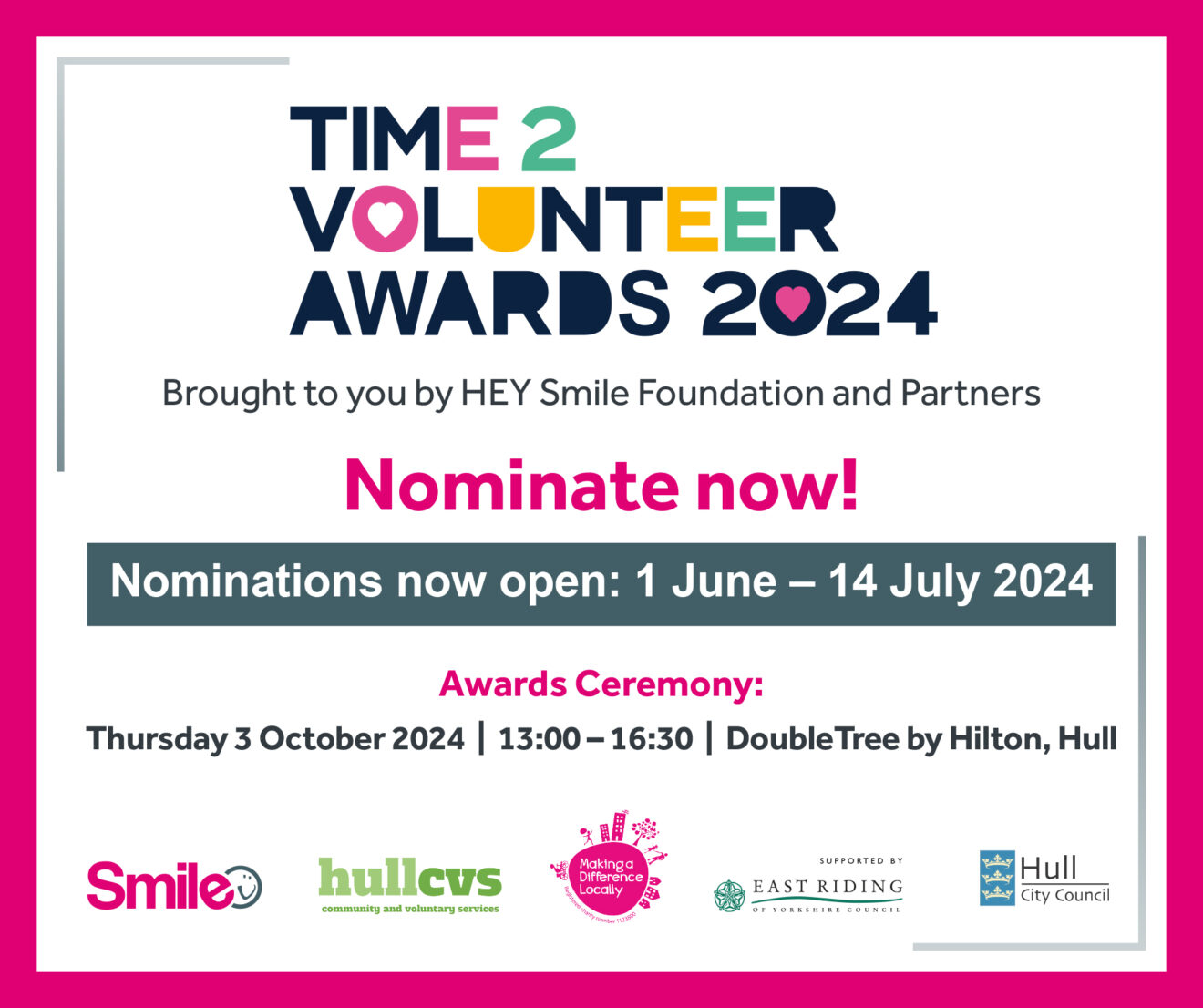 Time2Volunteer - Volunteer Awards 2024