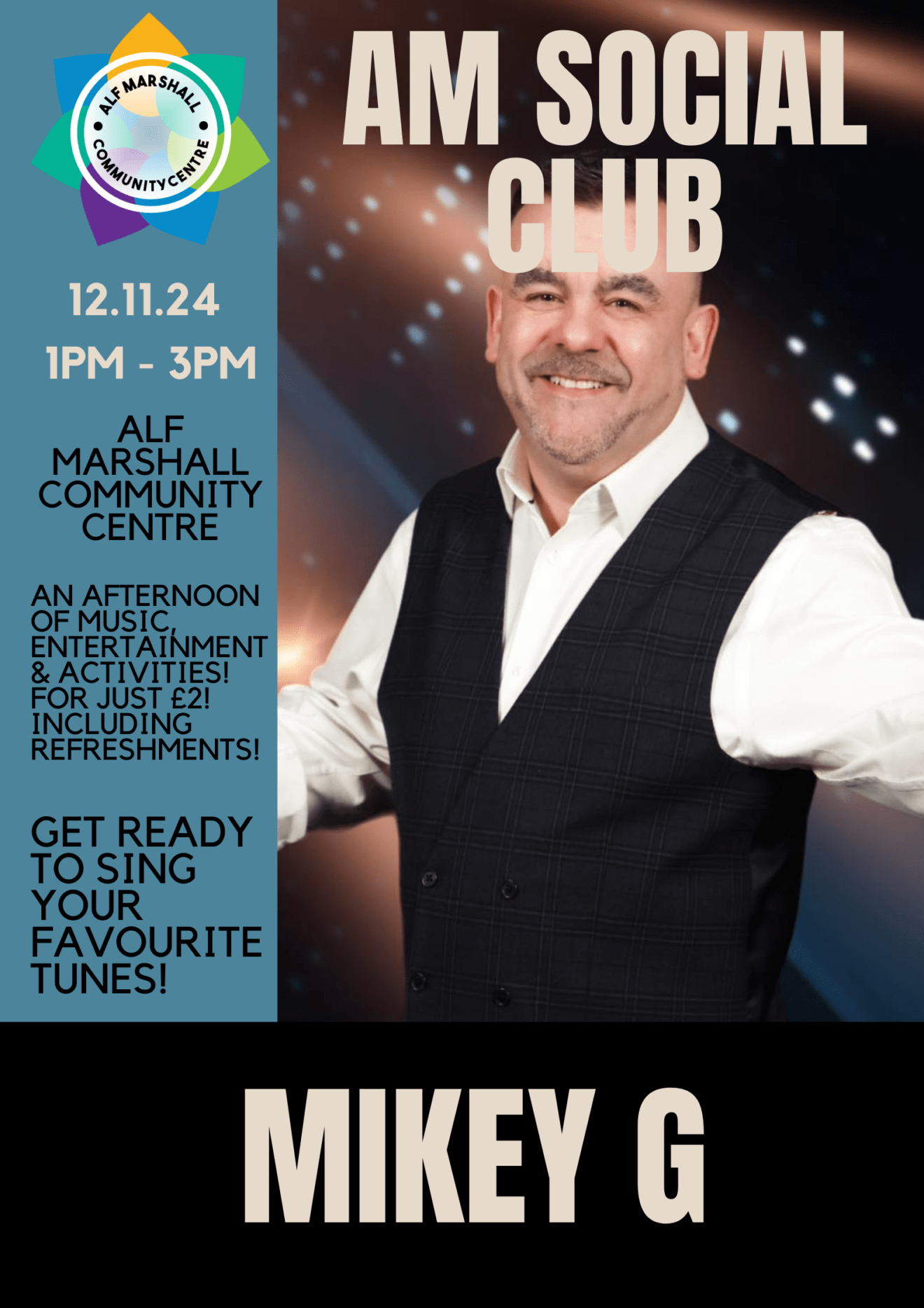 Mikey G is back at the AM Social Club this November!