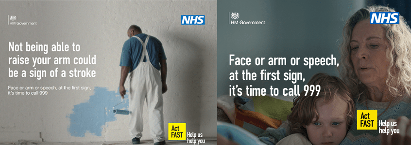 NHS England - Act FAST - Stroke Campaign
