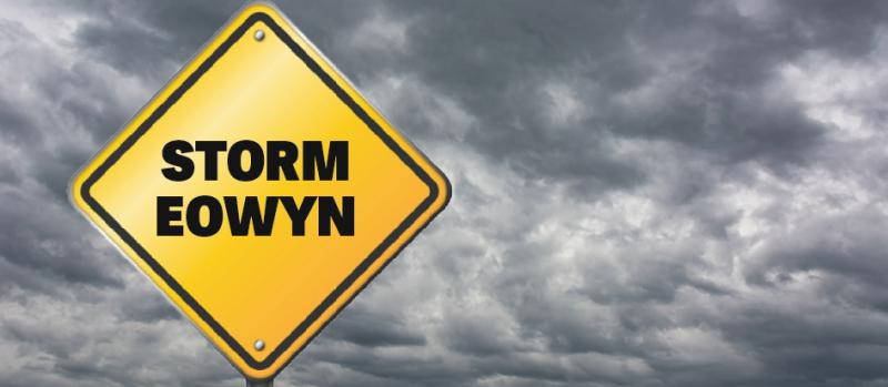 Storm Éowyn Brings Amber and Yellow Warnings for the Region