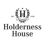 Holderness House logo with laurel wreath, central H monogram, EST 1930, and 'Holderness House' text.