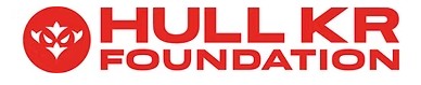 Hull KR Foundation logo: red circular emblem with white abstract figures, plus bold red text 'HULL KR FOUNDATION'